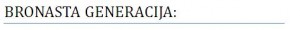 Bronasta Generacija