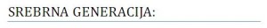 Srebrna Generacija