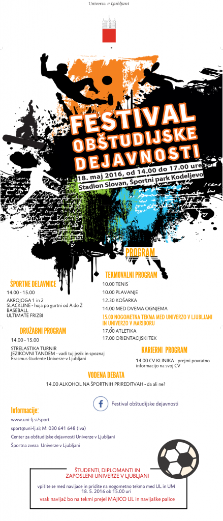 festival obštudijske dejavnosti UL